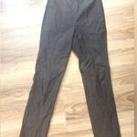 Tribal Black Scalloped Top Zipper Front Ankle Pants Size 6 Photo 0