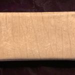 Vintage Wild Buffalo Reptile Skin Clutch Purse Gold Photo 1