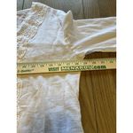 Isaac Mizrahi Women Crochet Tunic Gauze Style Top Boho Peasant Beach Size Small White Photo 6