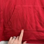 Victoria's Secret Vtg  PINK S Back Logo Hoodie Top Lounge Sleep Red Thermal Boho Photo 10