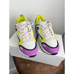 Sandro NWT  Flame Parma Women Size 40 Purple Yellow Mint Flame Chunky Sneakers Photo 8