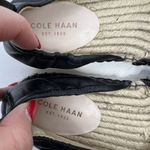 Cole Haan  Size 7.5 Marli Espadrille Leather Canvas D'Orsay Jute Cap-toe Shoes Photo 8