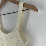 Taylor Cream Crochet Cable Knit Sleeveless Midi Dress Feminine Size S White Photo 6