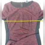 Ralph Lauren Lauren  Burgundy Black Sheath Dress Size 10 Photo 6