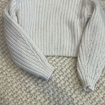 H&M White Crop Off-Shoulder  Sweater Chunky Knit Photo 1
