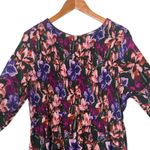 Terra & Sky Plus Size Midi Dress Smocked Peasant Size 20W 22W Floral Cotton BOHO Photo 8