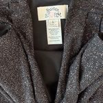 Sweet Storm  Sparkly Black Ruched Cowl Neck Bodycon Y2K Party Dress, Size Large Photo 2