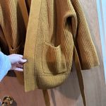 Madewell Madison Rib Side Tie Cardigan in Golden Harvest Brown Size XS Photo 3
