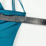 Jason Wu Dress Women Size Large Maxi Teal Crisscross Strappy Shoulder Tie Slip Photo 3