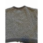 Vintage LL Bean Nordic Fair Isles Wool Blend Cardigan Sweater Medium Silver Photo 1