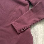 Athleta Maroon Fleece with Zip Karma Asymmetric Sweater Photo 6