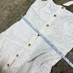 ZARA  eyelet lace coquette buttoned mini dress Photo 3