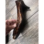 Cole Haan  Womens Leopard Patent‎ Leather Square Toe Heel - Size 8B Flaws Photo 4