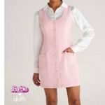 Dotti Light Pink Barbiecore Tweed Button Front Shift Dress New with tags (NWT) Size 14 Photo 1