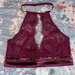 Victoria's Secret NWT VS Very Sexy Black Orchid Lace High Neck Bralette Photo 1
