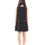 Harvey Faircloth Winter Trapeze Dress Black Silk Blend Size 4 Revolve Zippers Photo 8