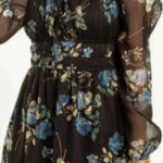 Miami  Black and Blue Floral Dress Photo 0