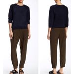 Vince  Pants Womens Size 0 Green Waistband Inset Poly Harem Jogger Photo 1