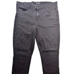 7 For All Mankind Womens Ankle Skinny Jeans Black Size 33 Denim Frayed Hem Photo 2