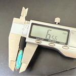 Vintage Unsigned Handcrafted Sterling Silver Oval Turquoise Ring Size 4 4g. Blue Photo 9