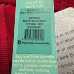 Sea Level Messina Red DD/E Cup Twist Front Bra Bikini Swimsuit Top Size 12 New Photo 5