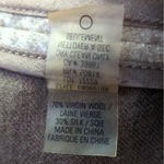 Elie Tahari  Blazer Tan Wool Silk Blend Braided Detail Woman's Size‎ Large Photo 14