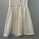 Dress Barn  white sleeveless check windowpane lace style sundress size 6 Photo 6