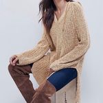 Free People Women’s Underground Knit Crochet Oversized Hoodie Dress Size XS Photo 1