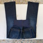 Gap  Maternity Flare Jeans Dark Wash Belly Panel women’s maternity Size 4 NWOT Photo 6