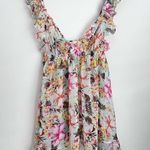 Victoria's Secret Victoria’s Secret Floral babydoll Ruffle Cami Lingerie sheer smocked fairy S Photo 0