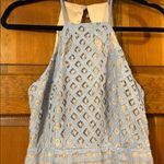 Lulus  Light Blue Backless Lace Cocktail Dress, Medium Photo 6