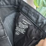 American Eagle BLACK STRETCH SUPER HIGH-WAIST VEGAN LEATHER ANKLE STRAIGHT JEAN Photo 8