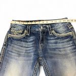 Rock Revival  Ashley Skinny Jeans Womens 28 Blue Embellished Designer Denim Bling Photo 3