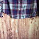 Old Navy  Classic Fit Light Blue Plaid Button Down Shirt Photo 4