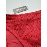 Joe Boxer NWT Coral Crochet Boho Waist Tie Tassel Bikini Bottom Juniors XL Photo 2
