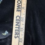 J.Crew Velvet Floral Embroidered Pants Womens 12 Black Tapered Leg Retro Y2K Photo 10