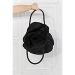 Justin Taylor Beach Date Straw Rattan Handbag in‎ Black Photo 5