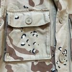 Aritzia TNA Camouflage Army Jacket Tan Desert‎ Camo Utility Shacket Size Small Brown Photo 2