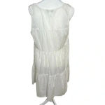 J.Crew White Sleeveless Tieredâ Cotton Shift Dress Cottagecore Cosplay Fairycore Photo 2