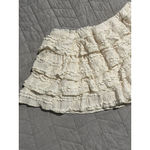 Beaudrm White Flounce Tiered Lace Skort Size M Shorts Skirt Stretch Bloomers NWT Size M Photo 2