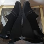 Laura Scott slip on Stephanie cloth wedge heels size 10m Photo 6