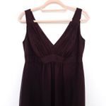Y2K Womens Babydoll Dress‎ Size 8 Brown Midi Formal 90s Whimsigoth Forest Fairy Photo 1