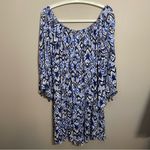 Lilly Pulitzer Delaney Becton Blue Swing Tunic Dress Medium Embroidered Photo 12