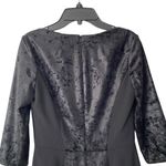 Black Halo  Crushed Velvet Square Neck NWTs size 2 Sheath Straight Dress Photo 7