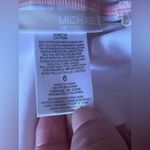 Michael Kors  Pink Ruffle Swimsuit Built in Shelf Bra Padded Cups Off Shoulder 6 Photo 10