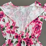 Pink Rose Romper Long Sleeve Floral Playsuit Short Summer L’Atiste by Amy Size S Photo 4