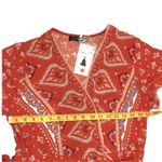 Medium Fall Maxi Dress Long Boho Medium Wrap Dress Cottage Prairie Orange Dress Photo 13