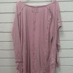 Free People  We the Free Pink Thermal Top size M Photo 0