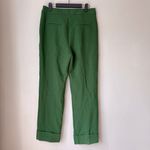 Trina Turk Emerald Green Cuffed Trouser Pants 6 Photo 3