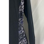 Marika Black and Purple Pattern Zip Up Athletic Sweatshirt Size Large Photo 1